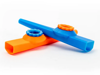 a picture of two 3D printed kazoos